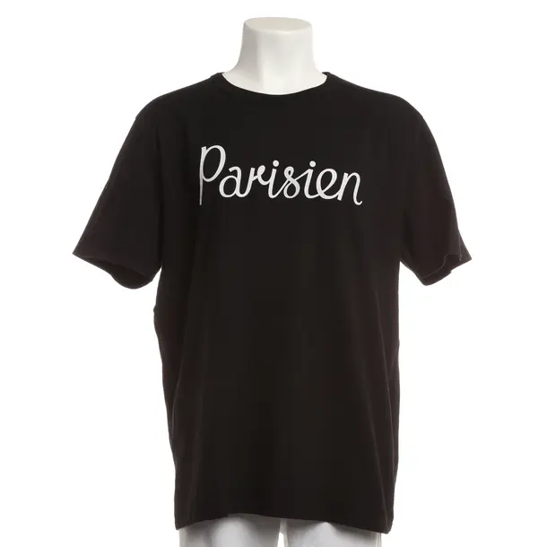 T-Shirt, in Schwarz, Baumwolle, Maison Kitsuné