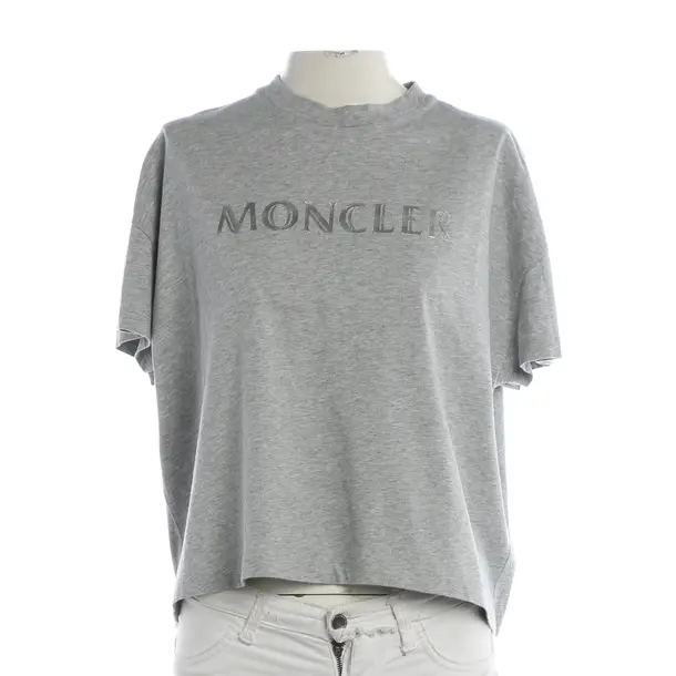 Shirt, in Hellgrau, Baumwolle, Moncler