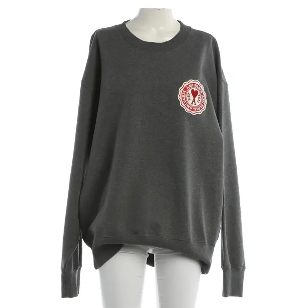 Sweatshirt, in Gray, Cotton, Ami Paris