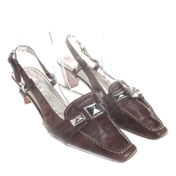 Slingbacks, in Braun, Högl