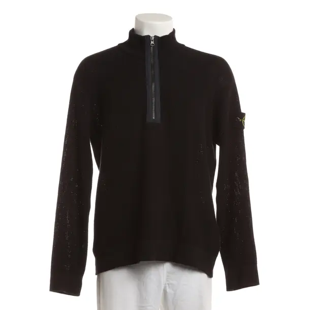 Jumper, in Black, Cotton, Stone Island