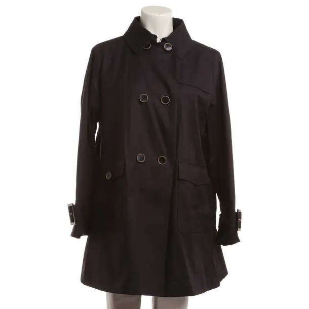 Trench Coat, in Navy, Cotton, Herno