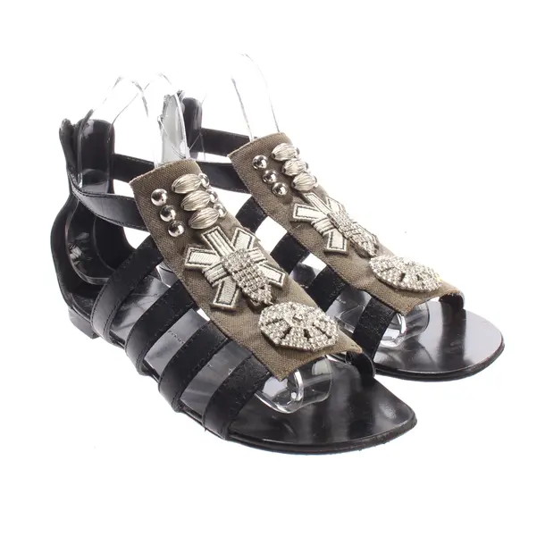Sandalen, in Schwarz, Giuseppe Zanotti