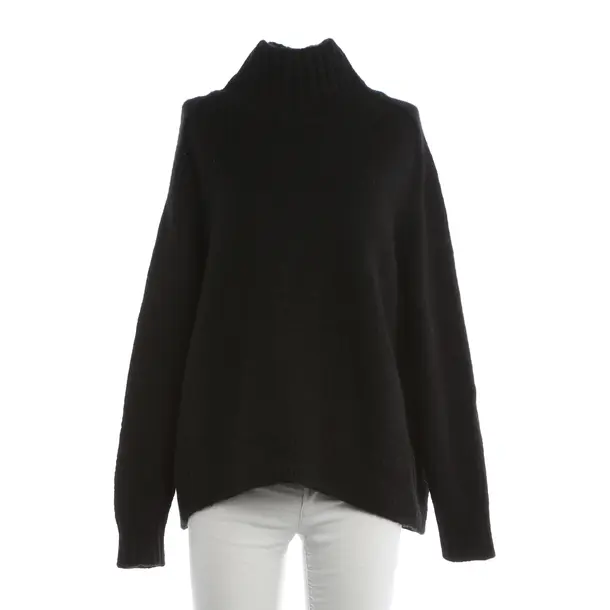 Maglione, in Nero, Poliammide, Chiuso