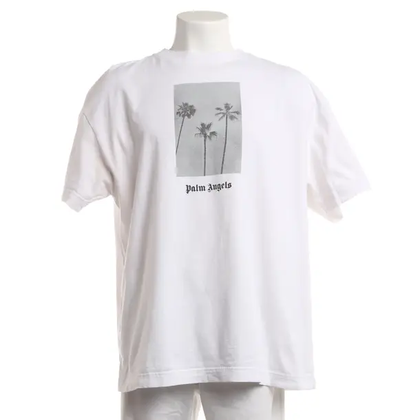 Maglietta, in Bianco, Cotone, Angeli delle palme