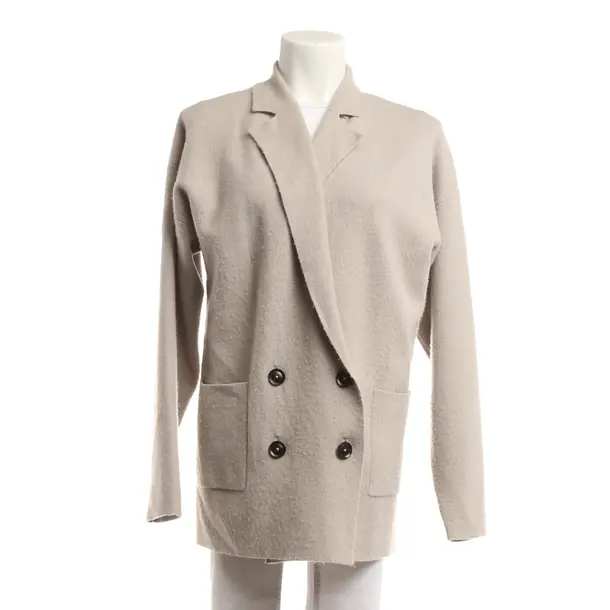 Cardigan, in Light Gray, Wool, Iheart
