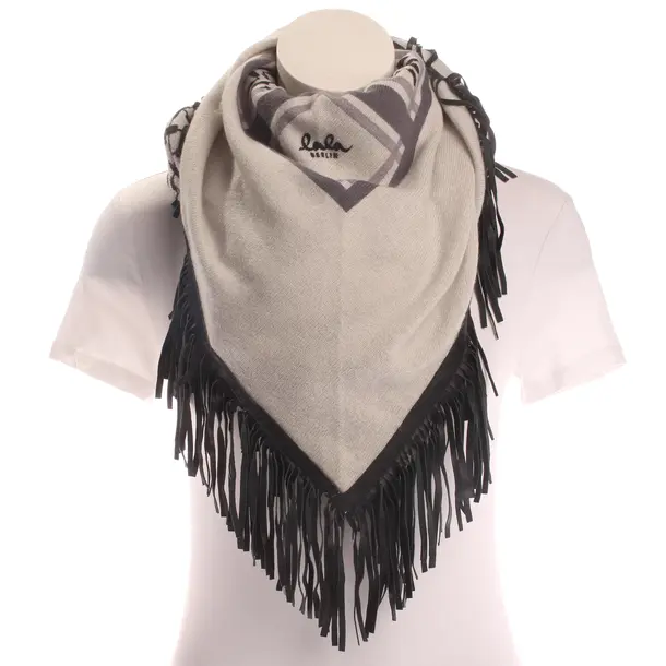 Scarf, in Dark Gray, Wool, Lala Berlin