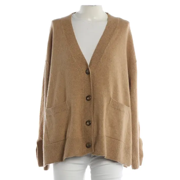 Strickjacke, in Camel, Wolle, Roberto Collina