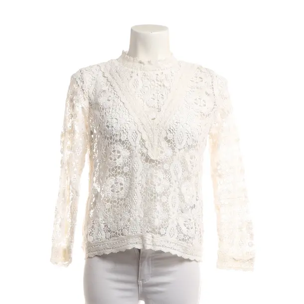 Blouse, in White, Cotton, Maje
