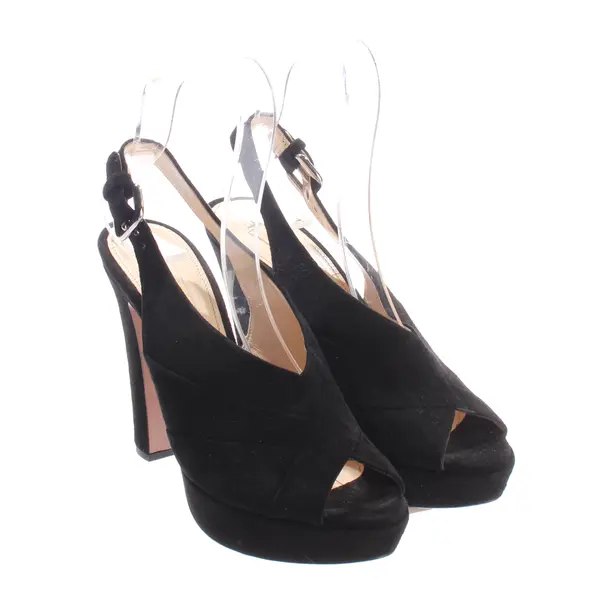 Heeled Sandals, in Black, Prada