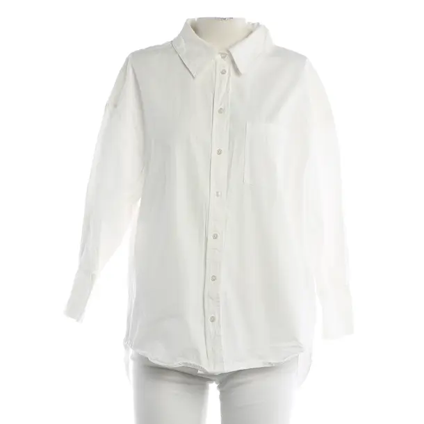 Blouse, in White, Cotton, Anine Bing