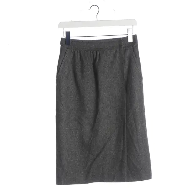 Rock, in Grau, Wolle, Gucci
