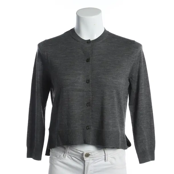 Strickjacke, in Grau, Wolle, Prada