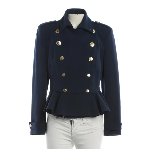 Mid-Season Jacket, in Blue, Polyester, Elisabetta Franchi