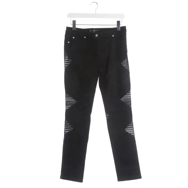 Pants, in Black, Viscose, Versace