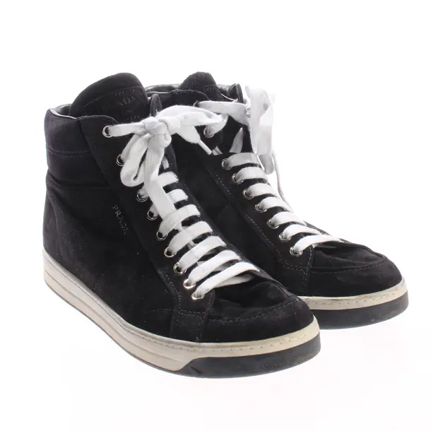 Sneaker alta, in Nero, Prada Linea Rossa