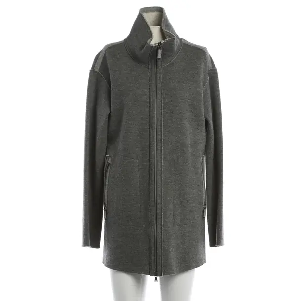 Mid-Season Jacket, in Gray, Wool, Frauenschuh