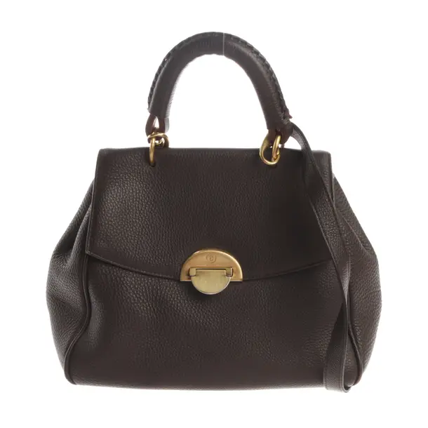 Handbag, in Dark Brown, Leather, Bogner