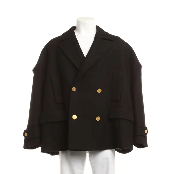 Mid-Season Jacket, in Black, Wool, Valentino