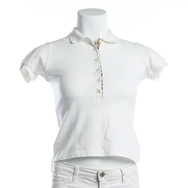 Poloshirt, in Weiß, Baumwolle, Burberry London
