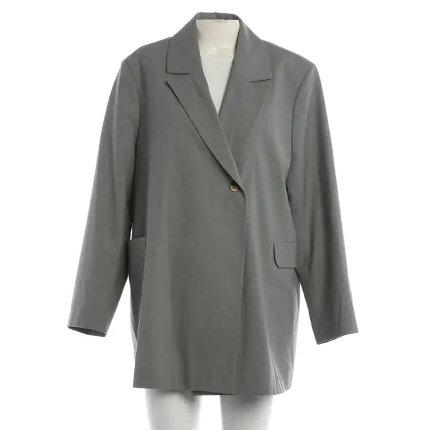 Blazer, in Grau, Viskose, Ganni