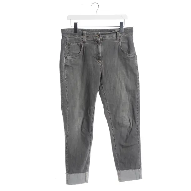 Jeans Slim Fit, in Grau, Baumwolle, Brunello Cucinelli