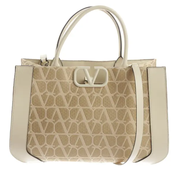Handtasche, in Beige, Polyester, Valentino