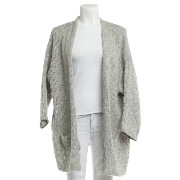 Strickjacke, in Grau, Polyacryl, American Vintage