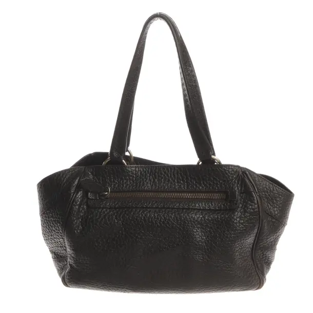 Handbag, in Dark Brown, Leather, Prada