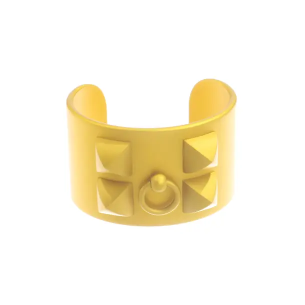 Armreif, in Gelb, Metall (metallisch, metallisiert), Hermès