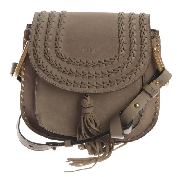 Schultertasche, in Grau, Leder, Chloé