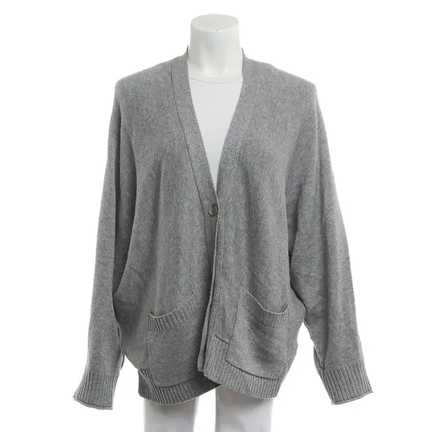 Cardigan, in Light Gray, Cashmere, FTC Cashmere