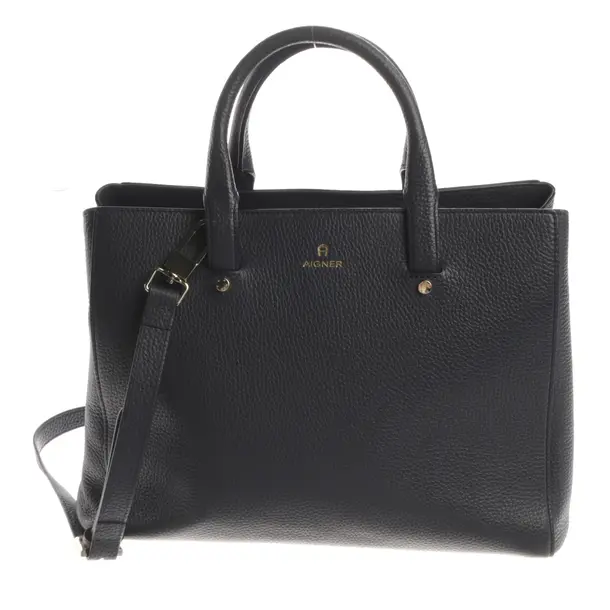Handtasche, in Blau, Leder, Aigner