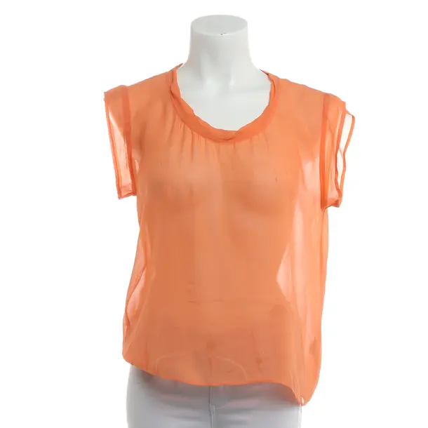 Camicia, in Arancione, Seta, Vintage americano