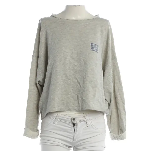 Sweatshirt, in Gray, Cotton, American Vintage
