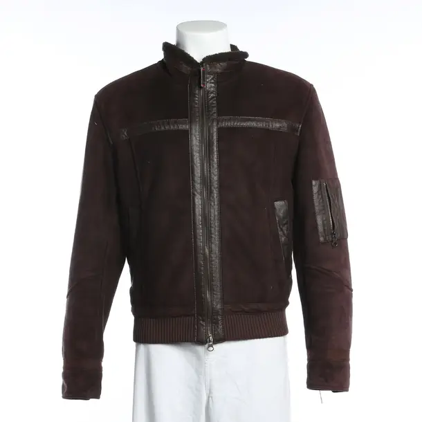 Winter Jacket, in Dark Brown, Polyester, Armani Jeans