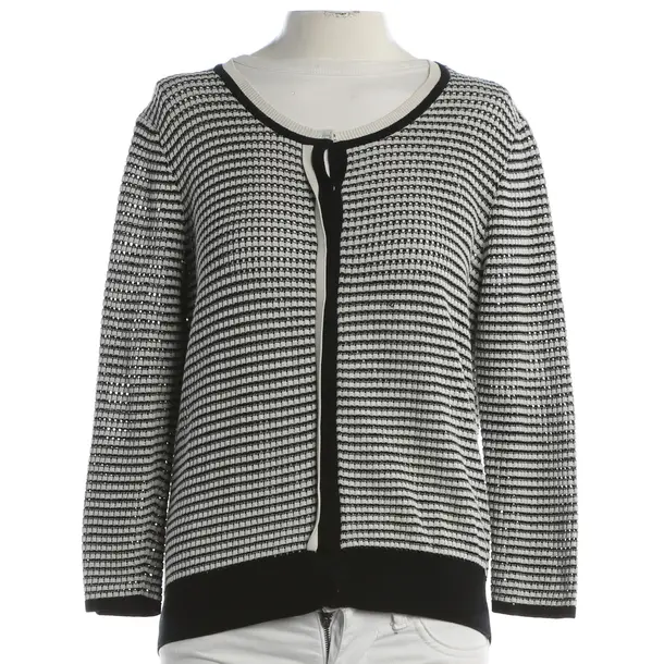 Cardigan, in White, Cotton, Paule Ka