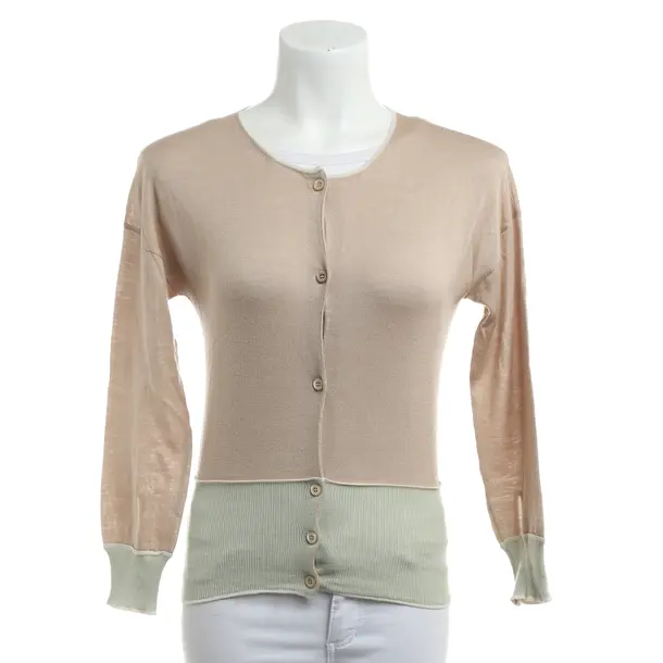 Cardigan, in Light Brown, Cotton, Prada