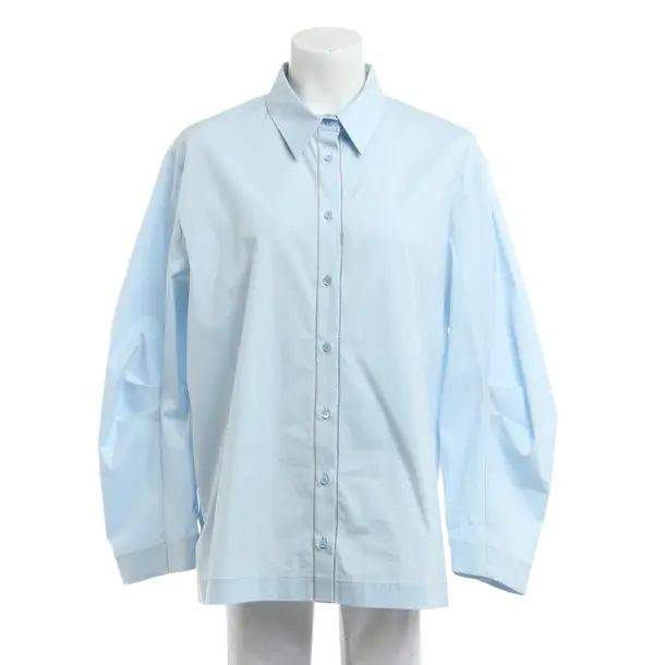 Bluse, in Hellblau, Baumwolle, Peserico