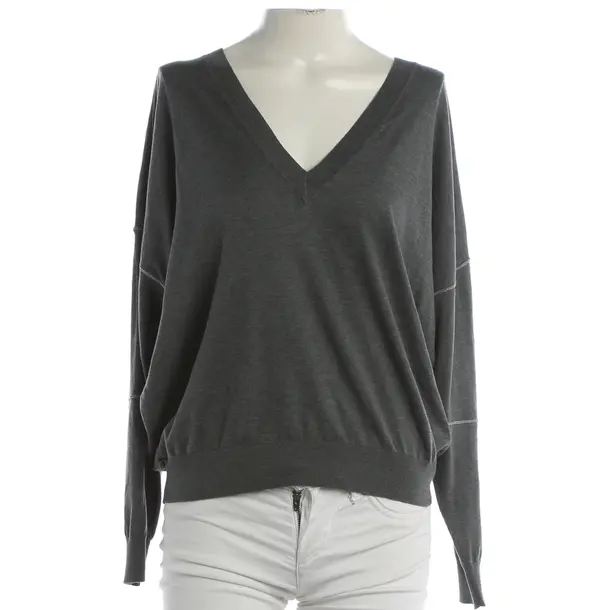 Jumper, in Gray, Cotton, Brunello Cucinelli