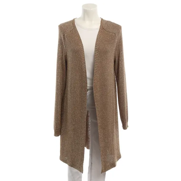 Cardigan, in Gold, Viscose, Sem Per Lei.