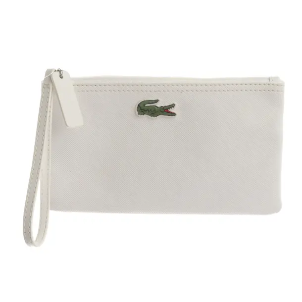 Clutch Bag, in White, Polyvinyl, Lacoste