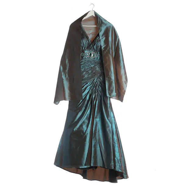 Cocktailkleid, in Türkis, Polyester, Unique