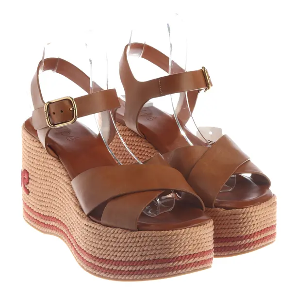 Wedges, in Light Brown, Chloé