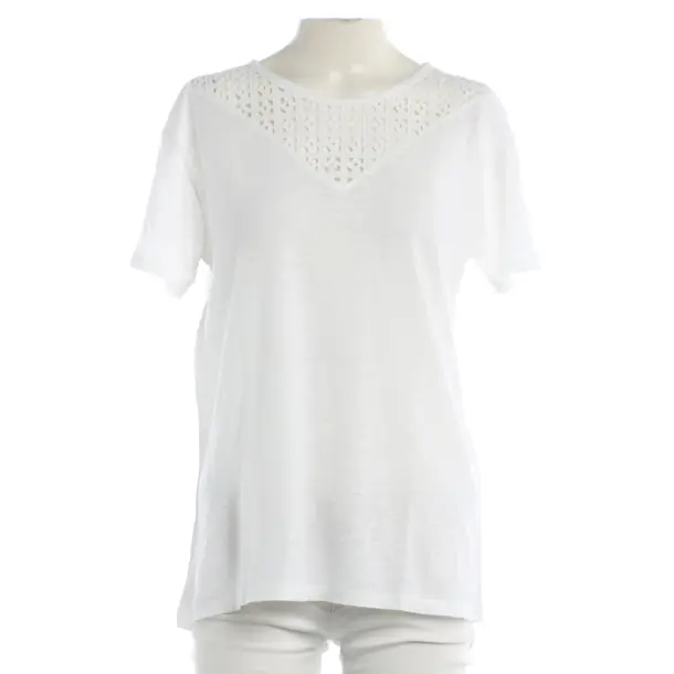 Shirt, in White, Linen, Closed