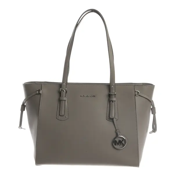 Shopper Bag, in Light Gray, Leather, Michael Kors