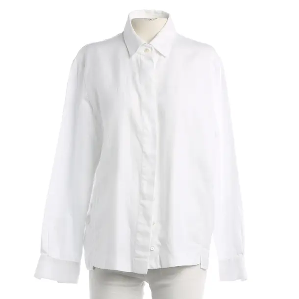 Blouse, in White, Cotton, Van Laack