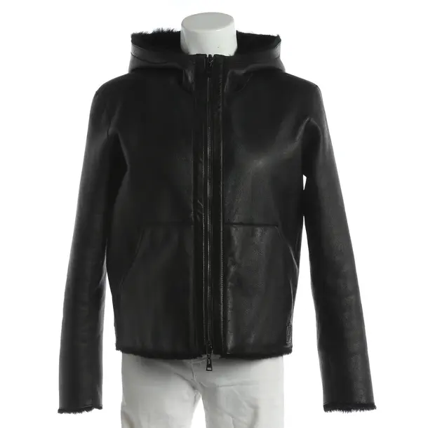 LeatherJacket, in Black, Leather, Hogan
