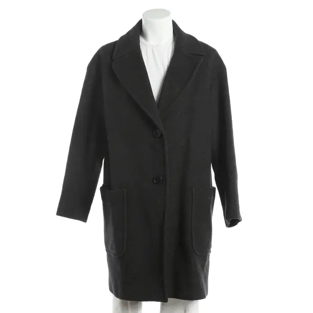 Mid-Season Coat, in Black, Wool, Max Mara