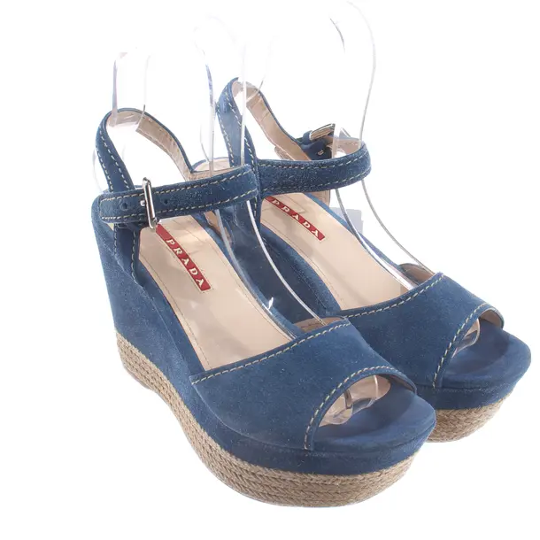 Wedges, in Light Blue, Prada Linea Rossa